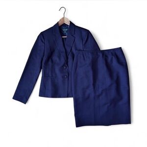 Evan Picone Deep Purple Pantsuit